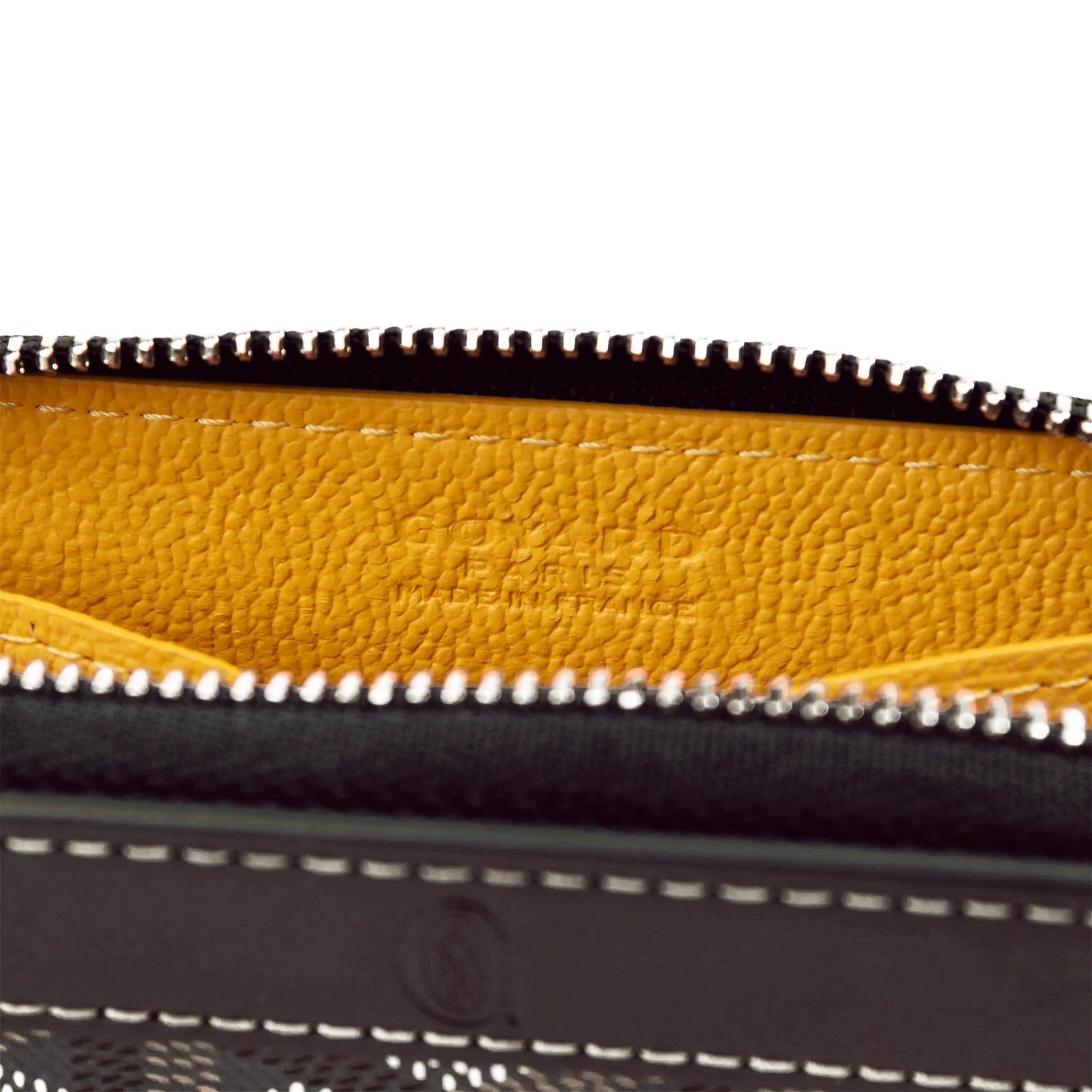 Goyard Matignon Black Tan Mini Wallet