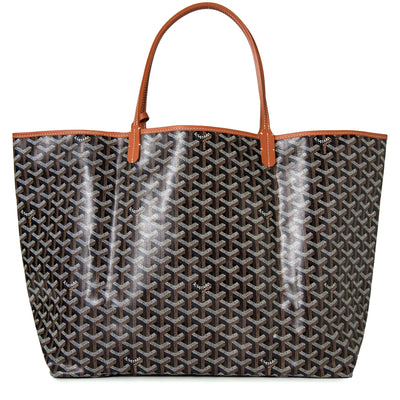 Goyard Saint Louis GM Tote Bag Black Tan