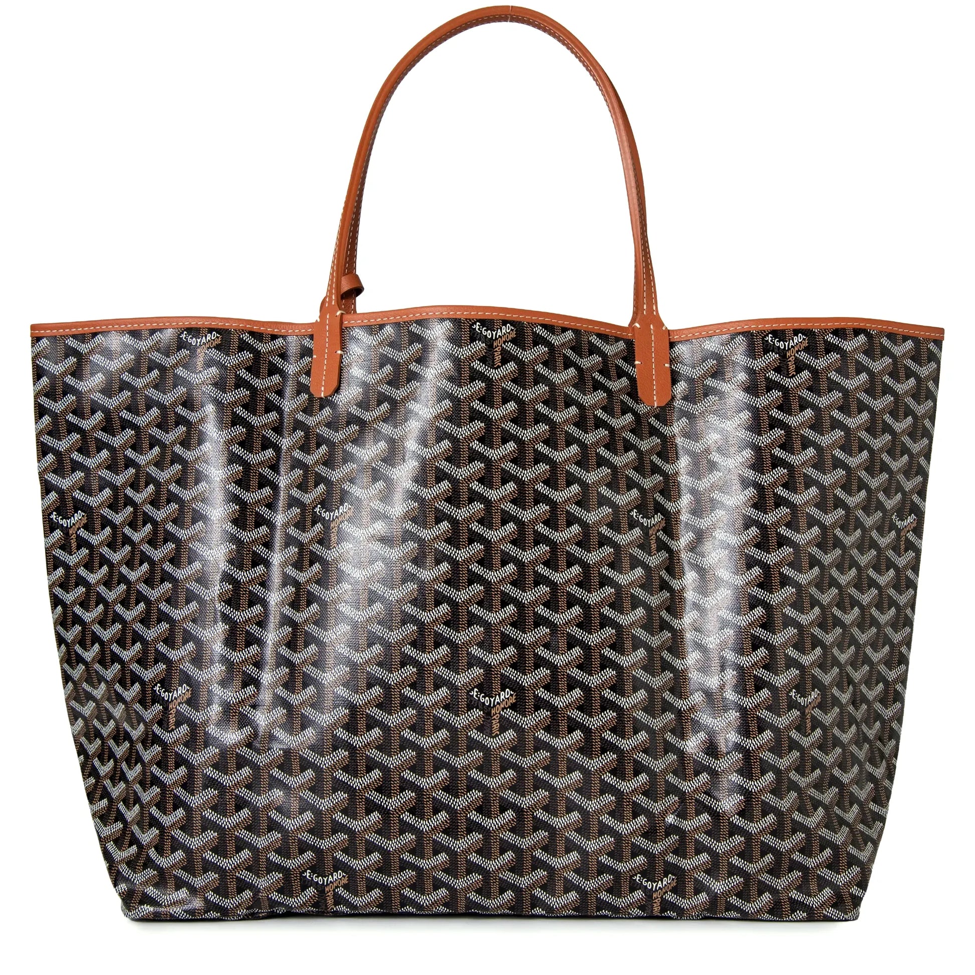 Goyard Saint Louis GM Tote Bag Black Tan