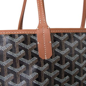 Goyard Saint Louis GM Tote Bag Black Tan