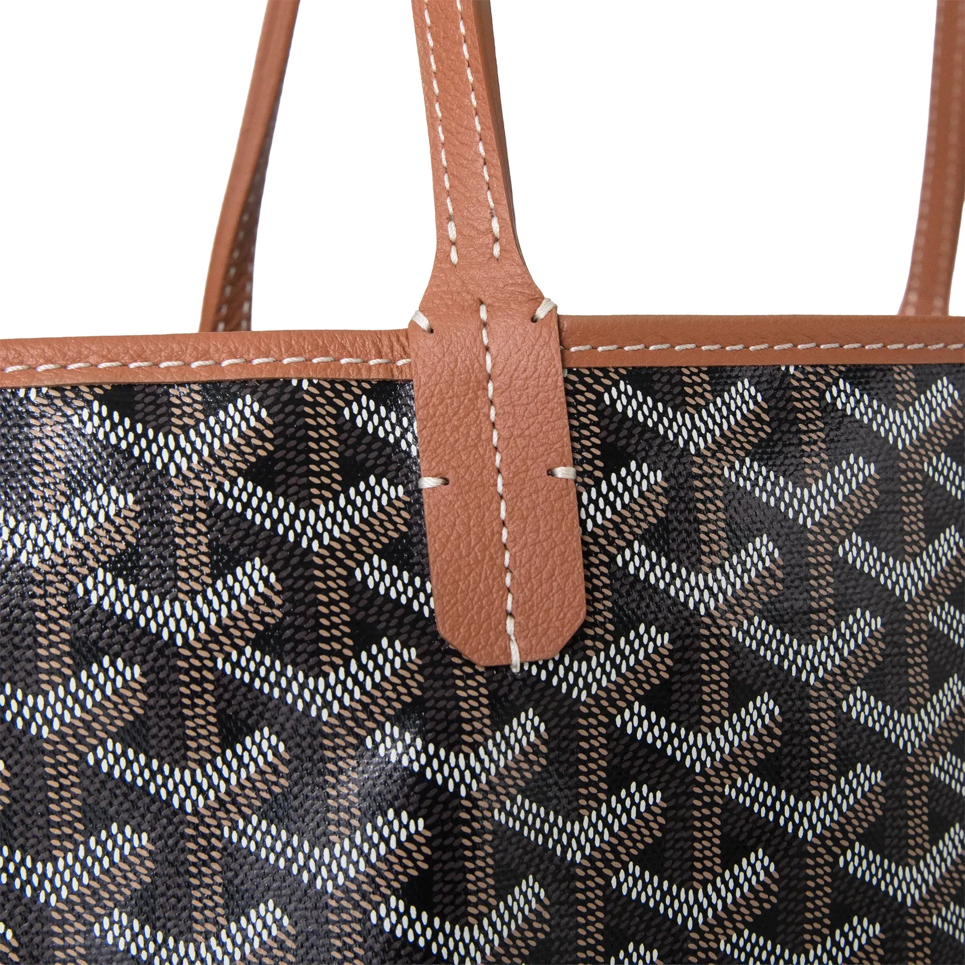 Goyard Saint Louis GM Tote Bag Black Tan