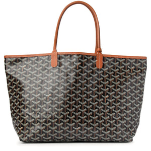 Goyard Saint Louis GM Tote Bag Black Tan