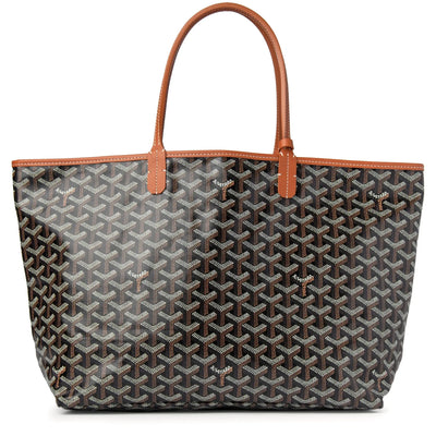 Goyard Saint Louis GM Tote Bag Black Tan
