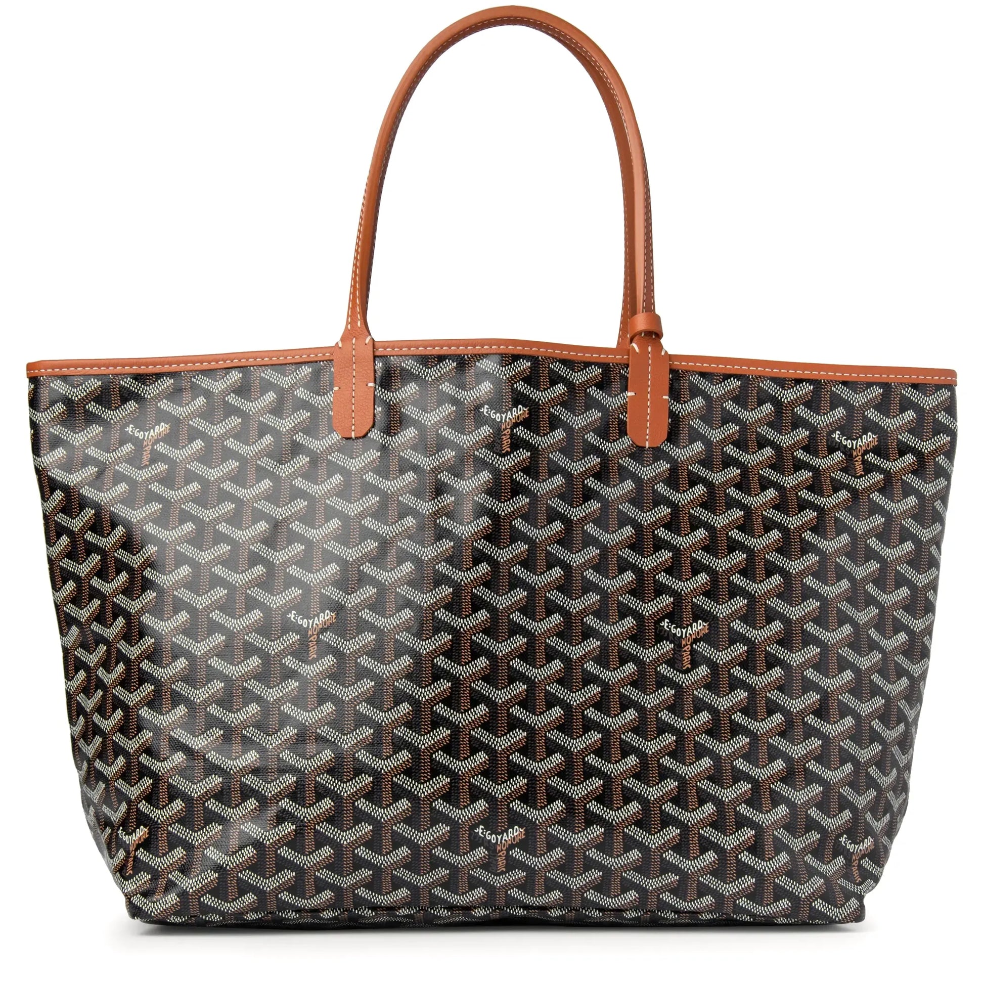 Goyard Saint Louis GM Tote Bag Black Tan