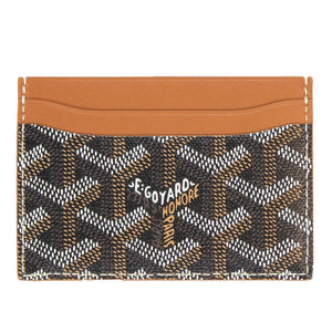 Goyard Saint Sulpice Black Tan Card Holder