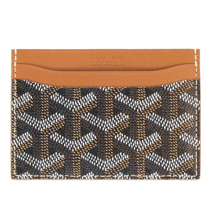 Goyard Saint Sulpice Black Tan Card Holder