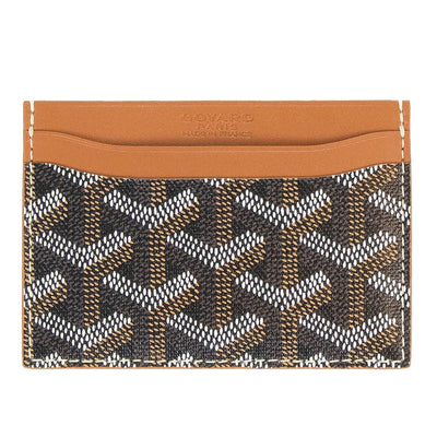 Goyard Saint Sulpice Black Tan Card Holder