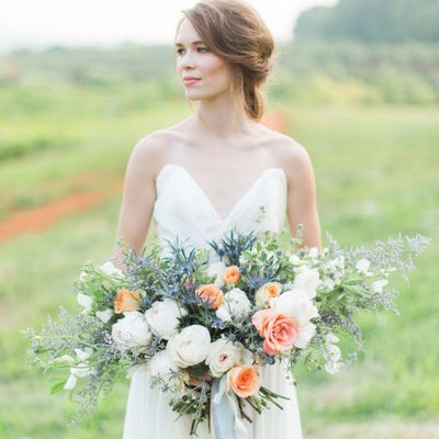 Graceful Coral Garden Wedding