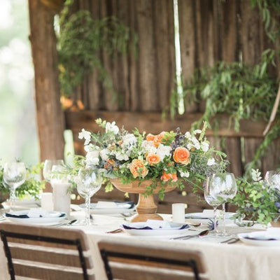 Graceful Coral Garden Wedding