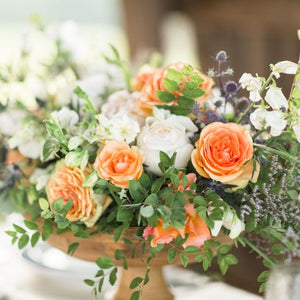 Graceful Coral Garden Wedding