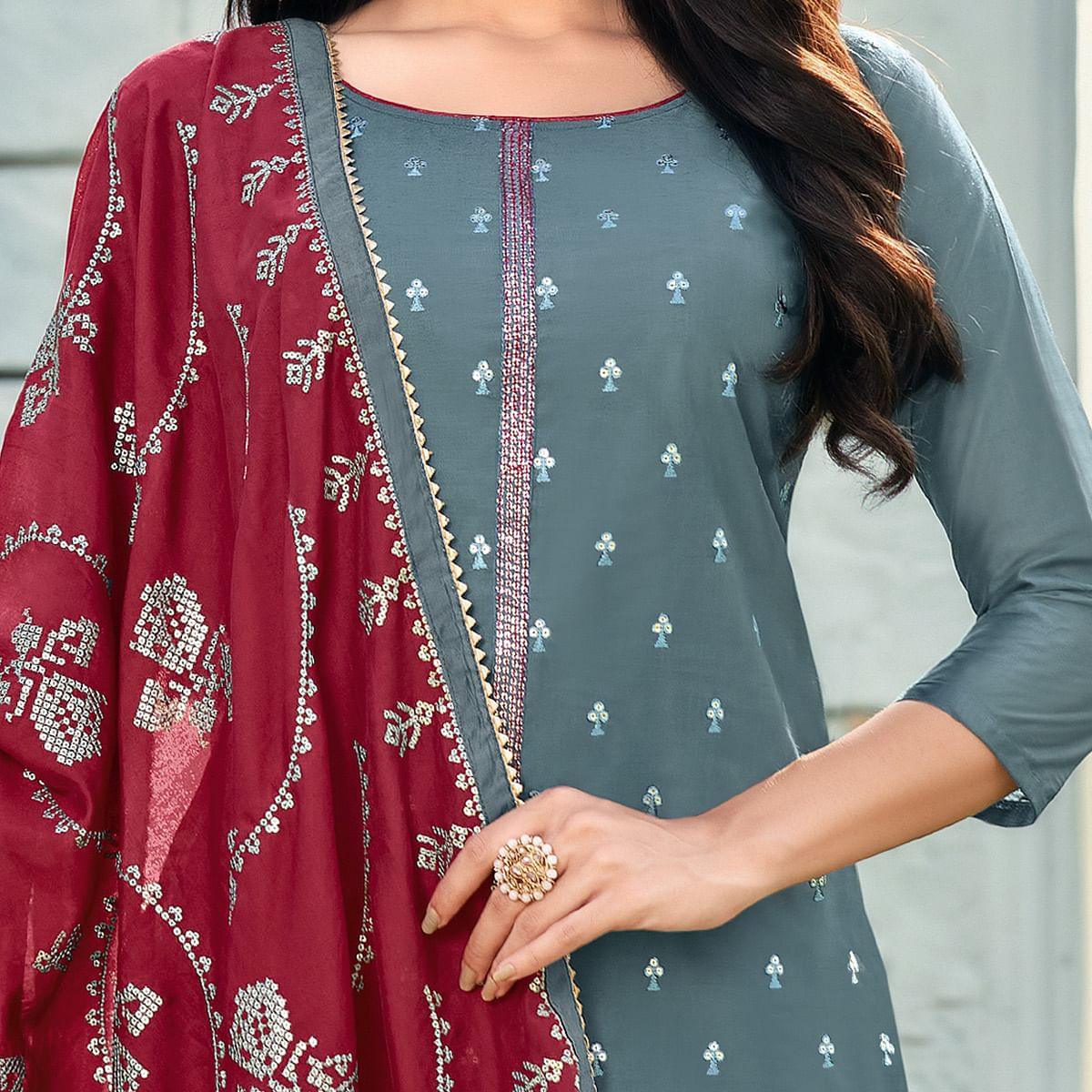 graceful-dark-grey-colored-festive-wear-embroidered-pure-viscose-dress-material-97939