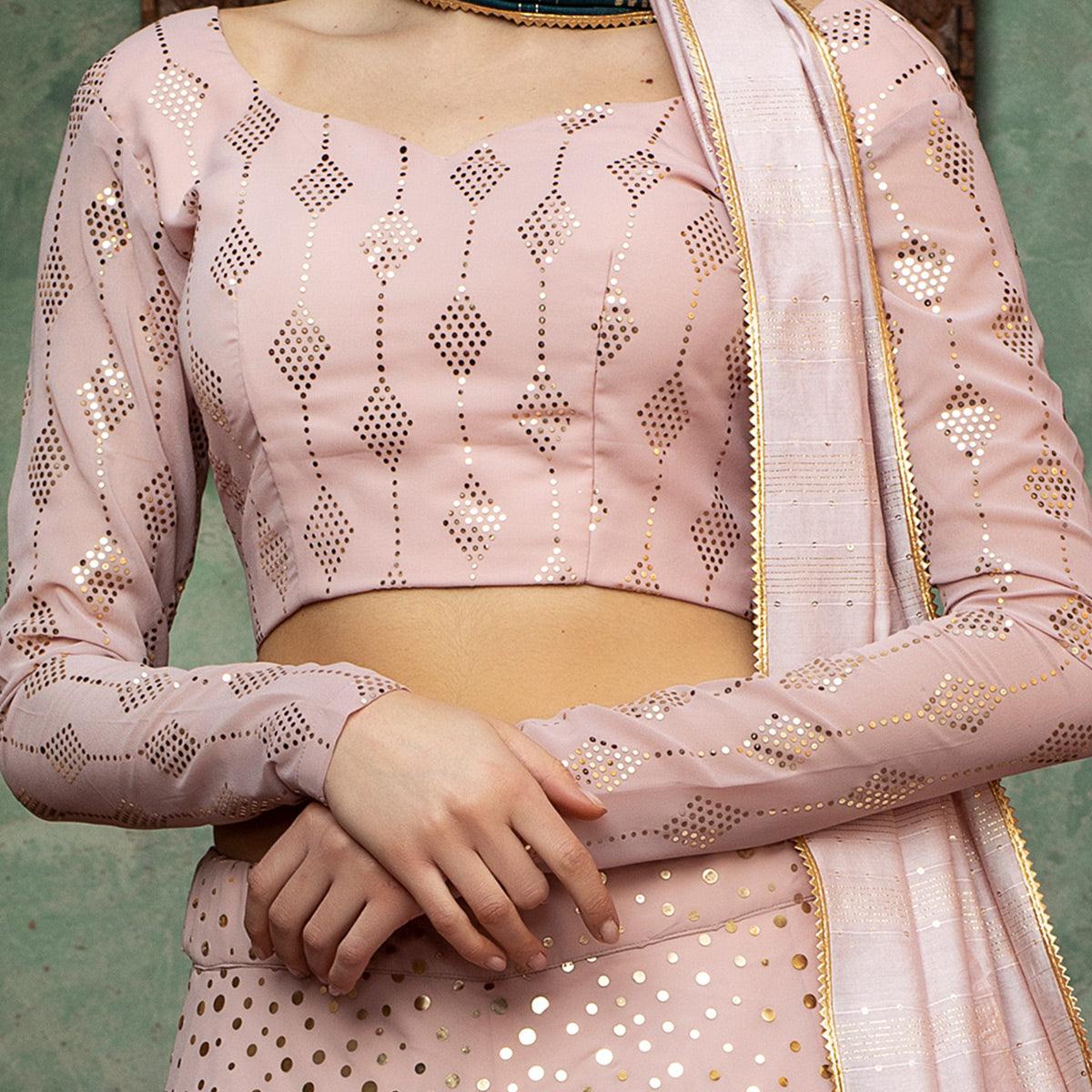 graceful-dusty-pink-coloured-festive-wear-fancy-sequence-work-georgette-lehenga-choli-92578