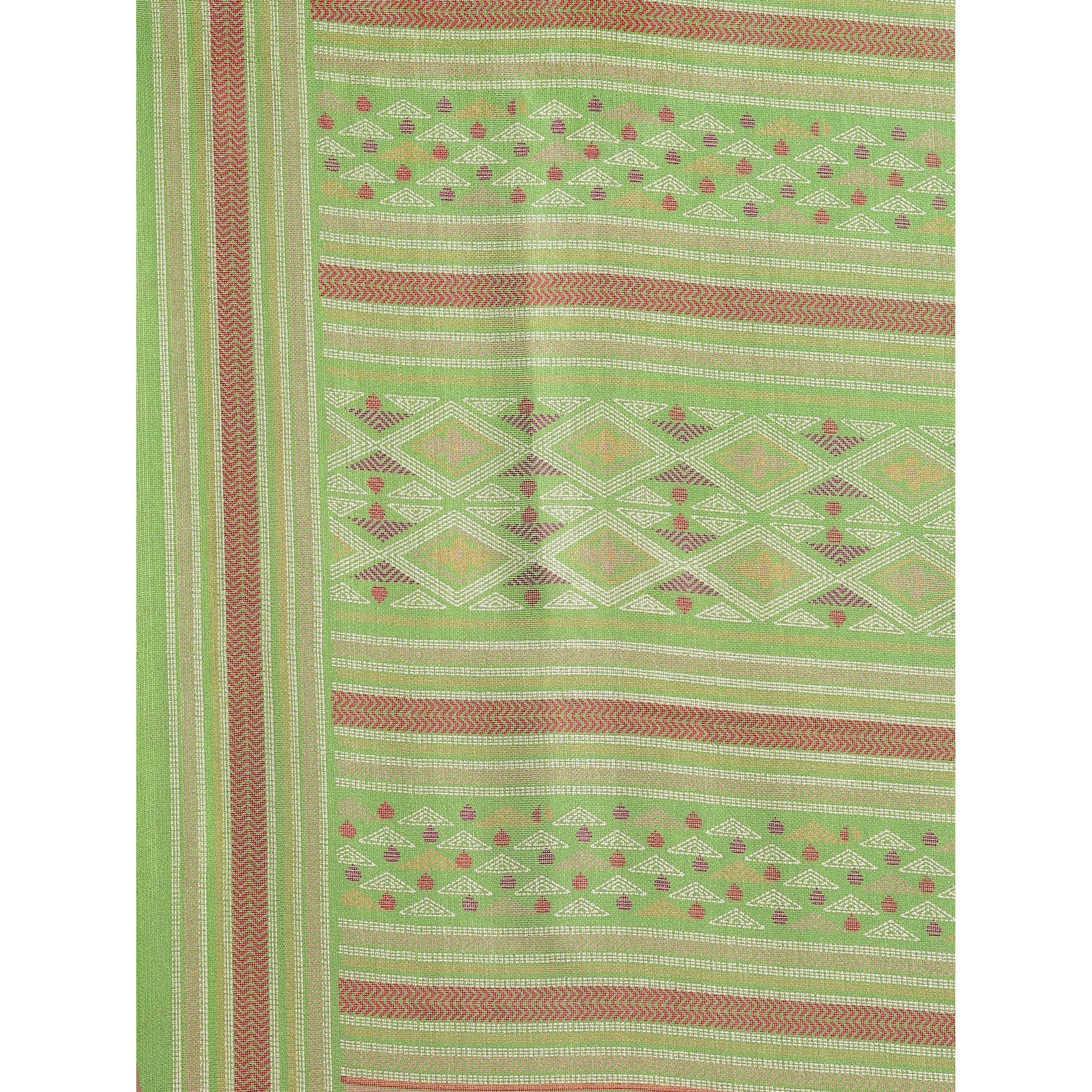 graceful-green-colored-casual-wear-printed-jute-silk-saree-80687