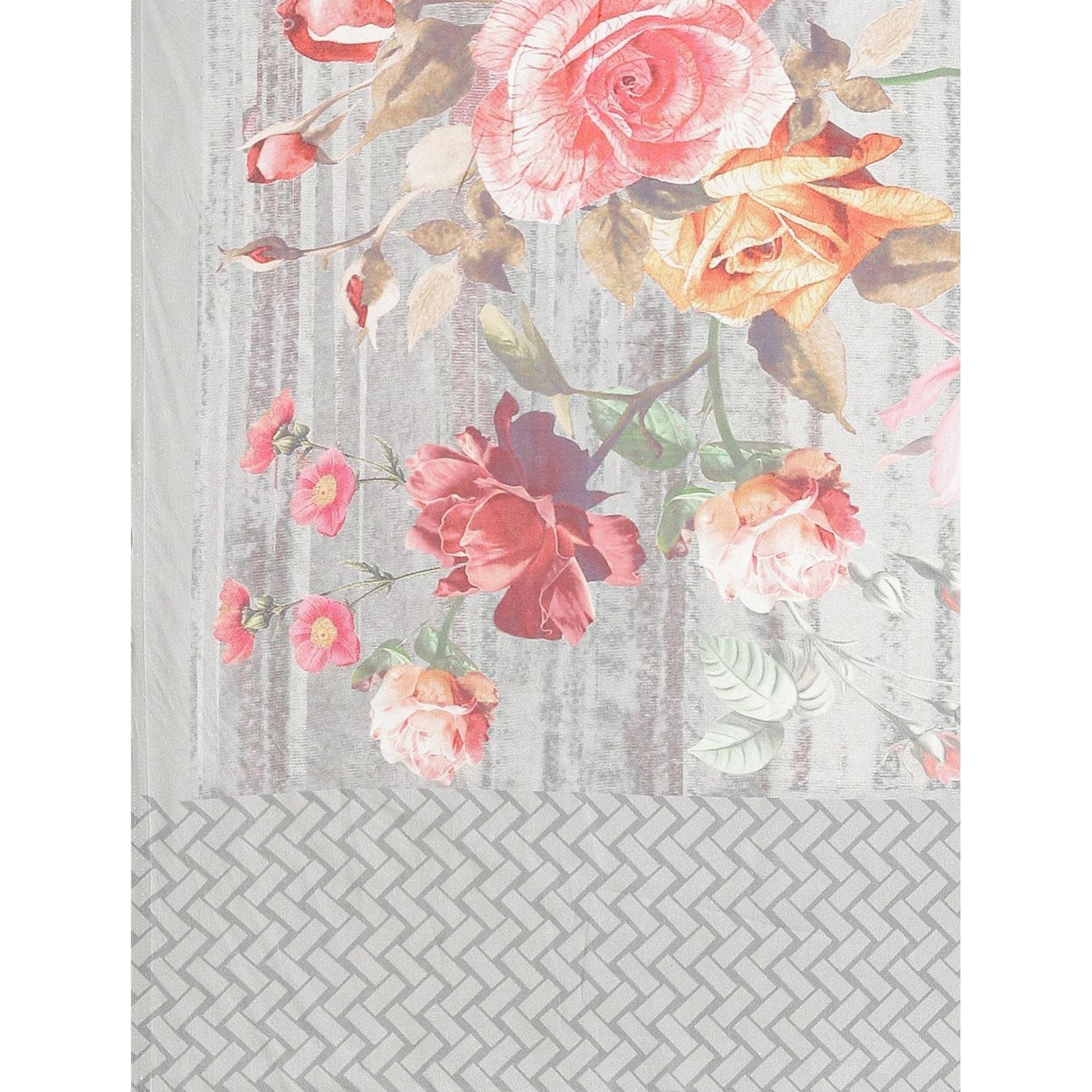 graceful-grey-colored-casual-wear-printed-satin-crepe-saree-79968
