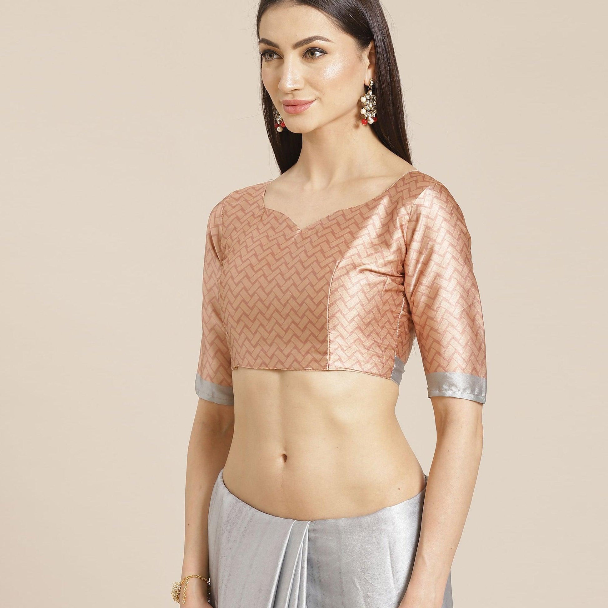 graceful-grey-colored-casual-wear-printed-satin-crepe-saree-79968