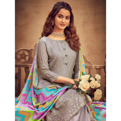 graceful-grey-coloured-embroidered-partywear-pure-viscose-chiffon-palazzo-suit-91094