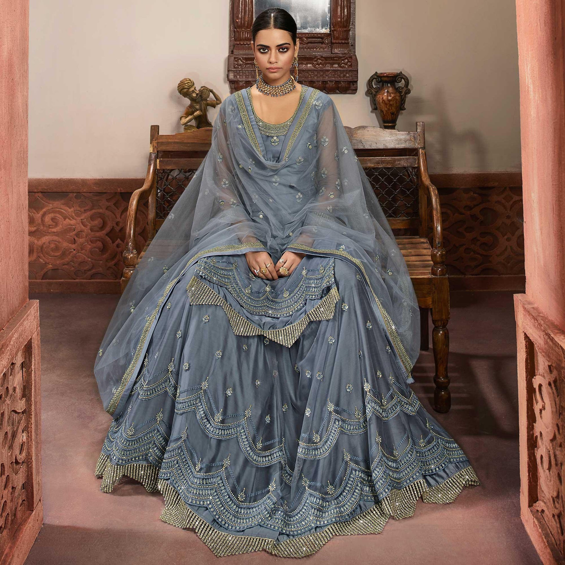 graceful-grey-coloured-partywear-embroidered-super-net-sharara-style-salwar-suit-98009
