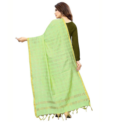 graceful-light-green-colored-festive-wear-cotton-silk-dupatta-45191