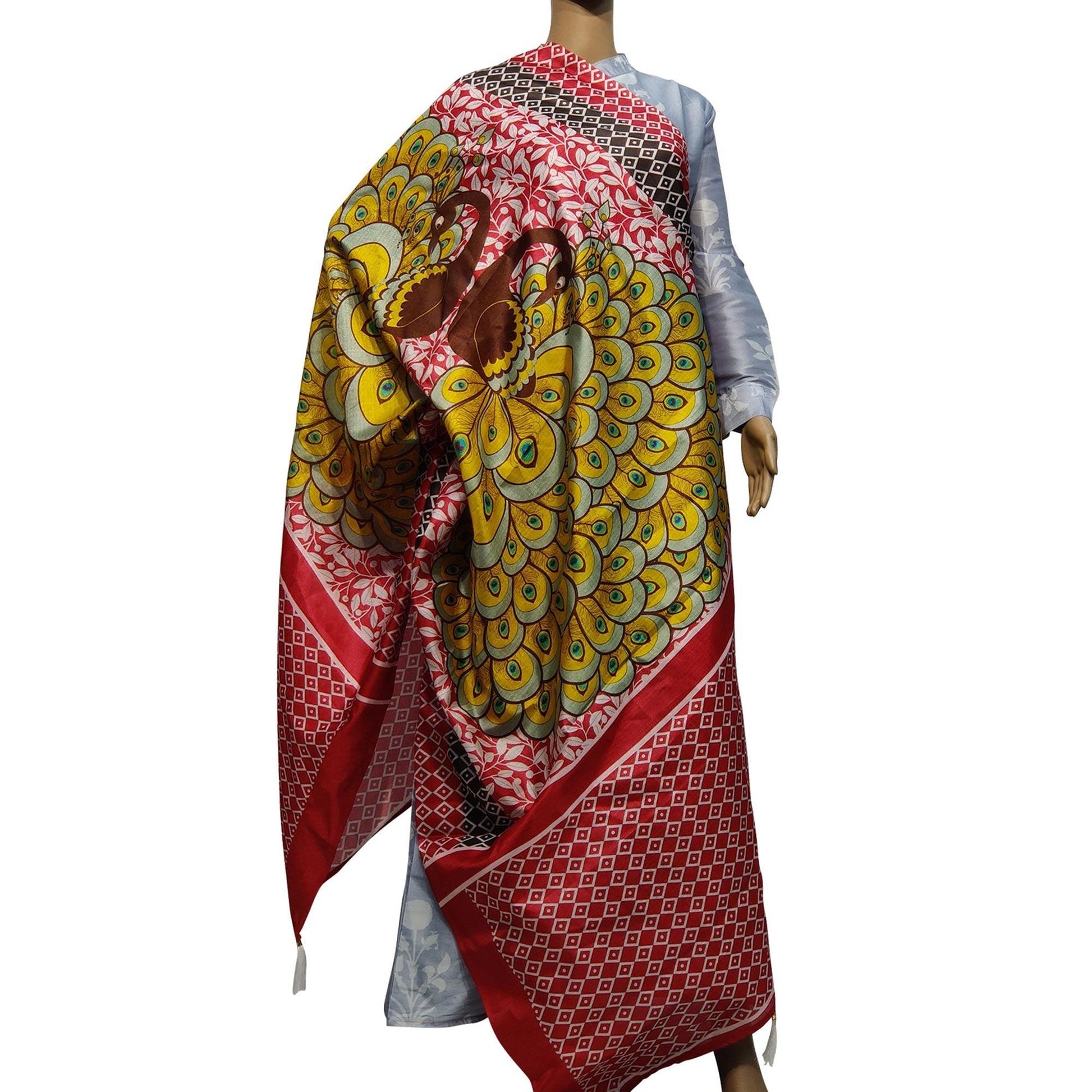 graceful-multi-colored-casual-wear-printed-cotton-silk-dupatta-with-tassels-46833