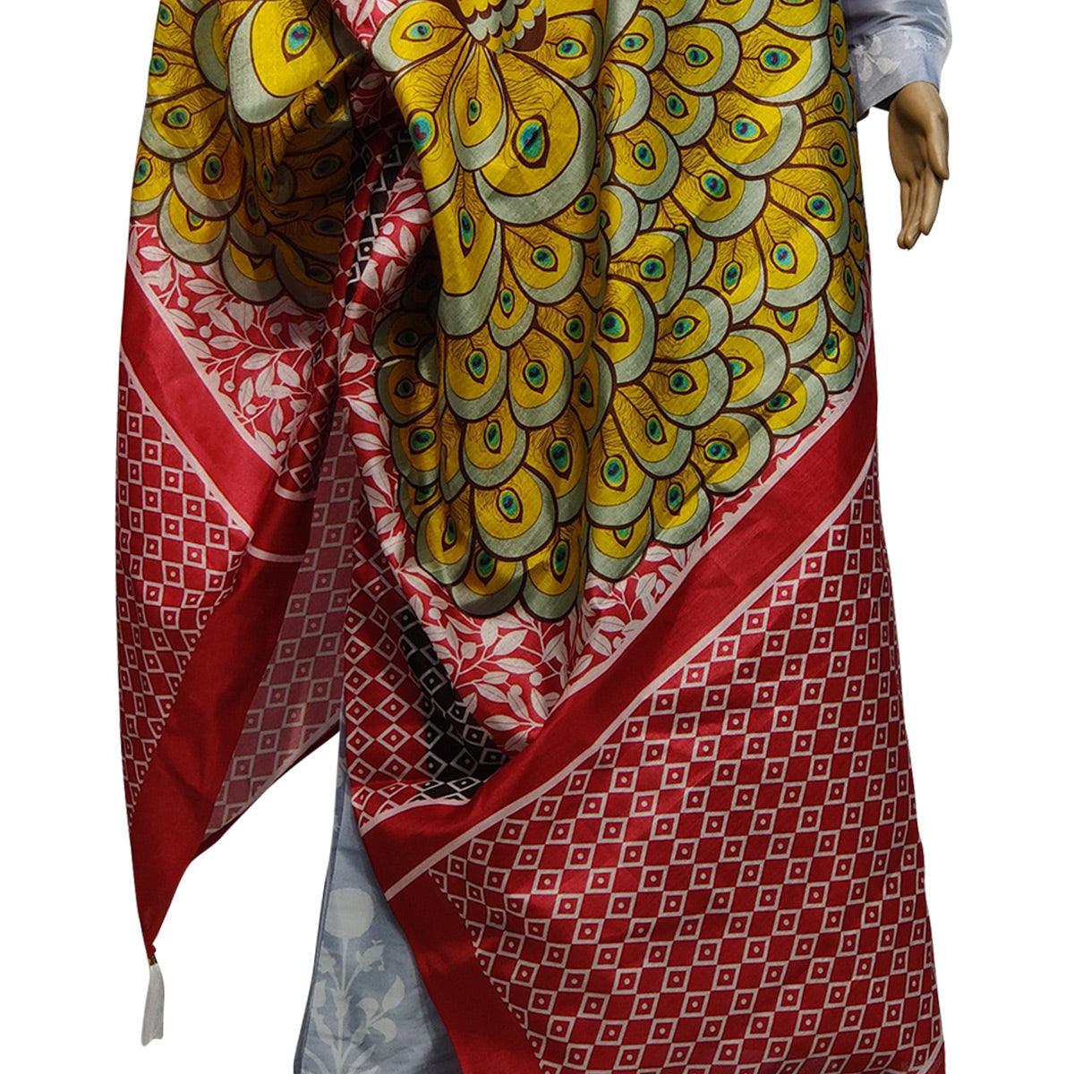 graceful-multi-colored-casual-wear-printed-cotton-silk-dupatta-with-tassels-46833
