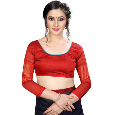 graceful-navy-blue-colored-festive-wear-cotton-saree