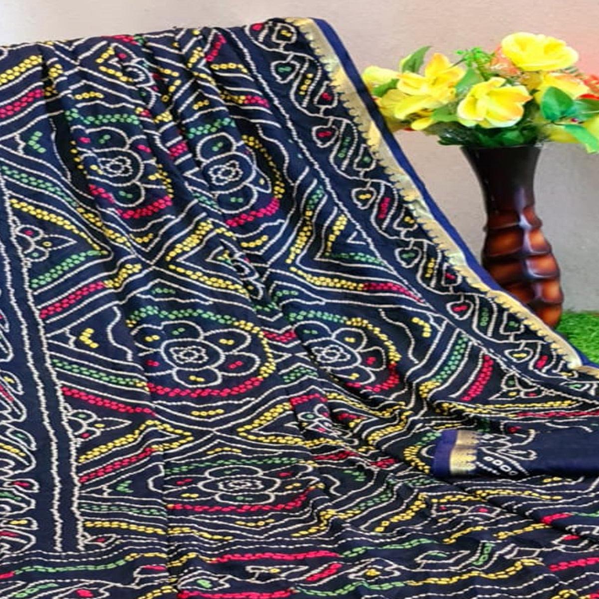 graceful-navy-blue-colored-festive-wear-woven-moss-georgette-saree-83795