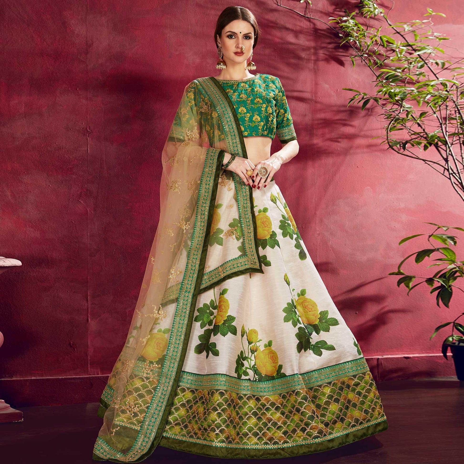 graceful-off-white-colored-designer-digital-print-and-embroidered-banglori-silk-lehenga-choli