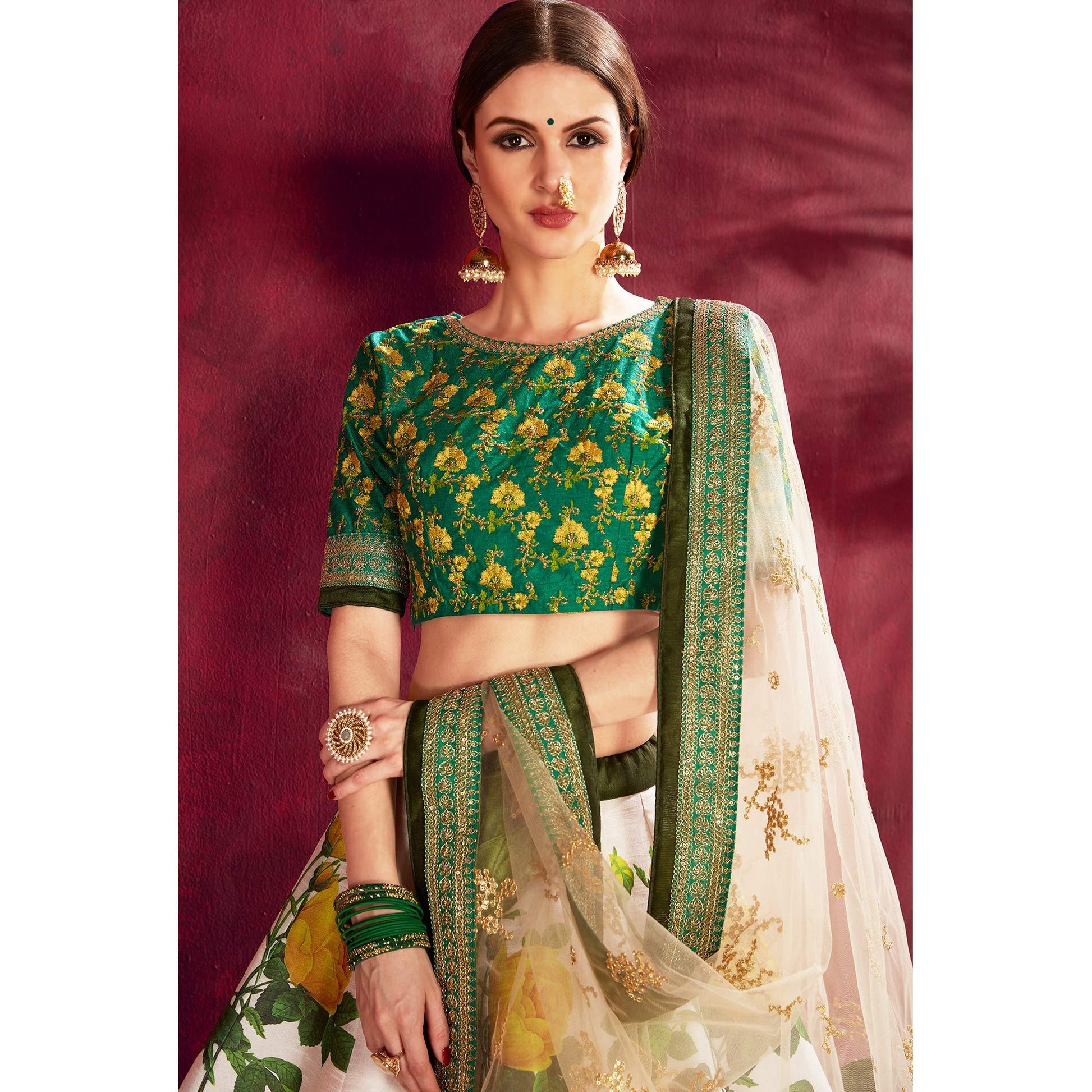 graceful-off-white-colored-designer-digital-print-and-embroidered-banglori-silk-lehenga-choli