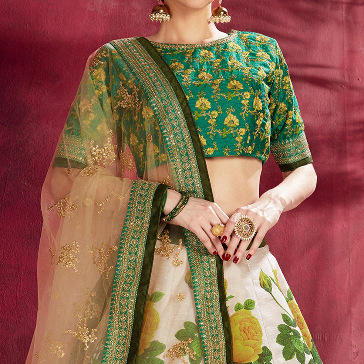 graceful-off-white-colored-designer-digital-print-and-embroidered-banglori-silk-lehenga-choli