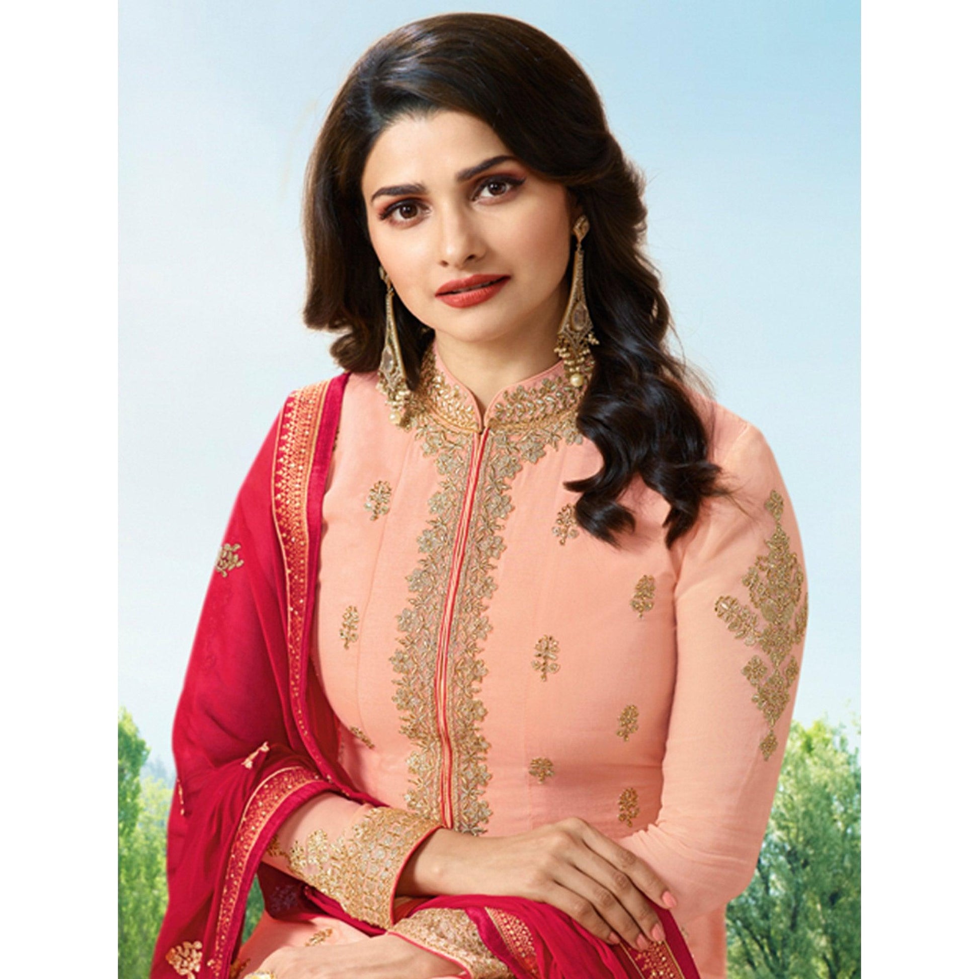 graceful-peach-colored-party-wear-embroidered-art-silk-anarkali-suit