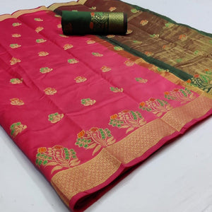 graceful-pink-colored-festive-wear-woven-soft-silk-saree-103011