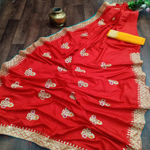 graceful-red-colored-festive-wear-woven-dola-silk-saree-76926