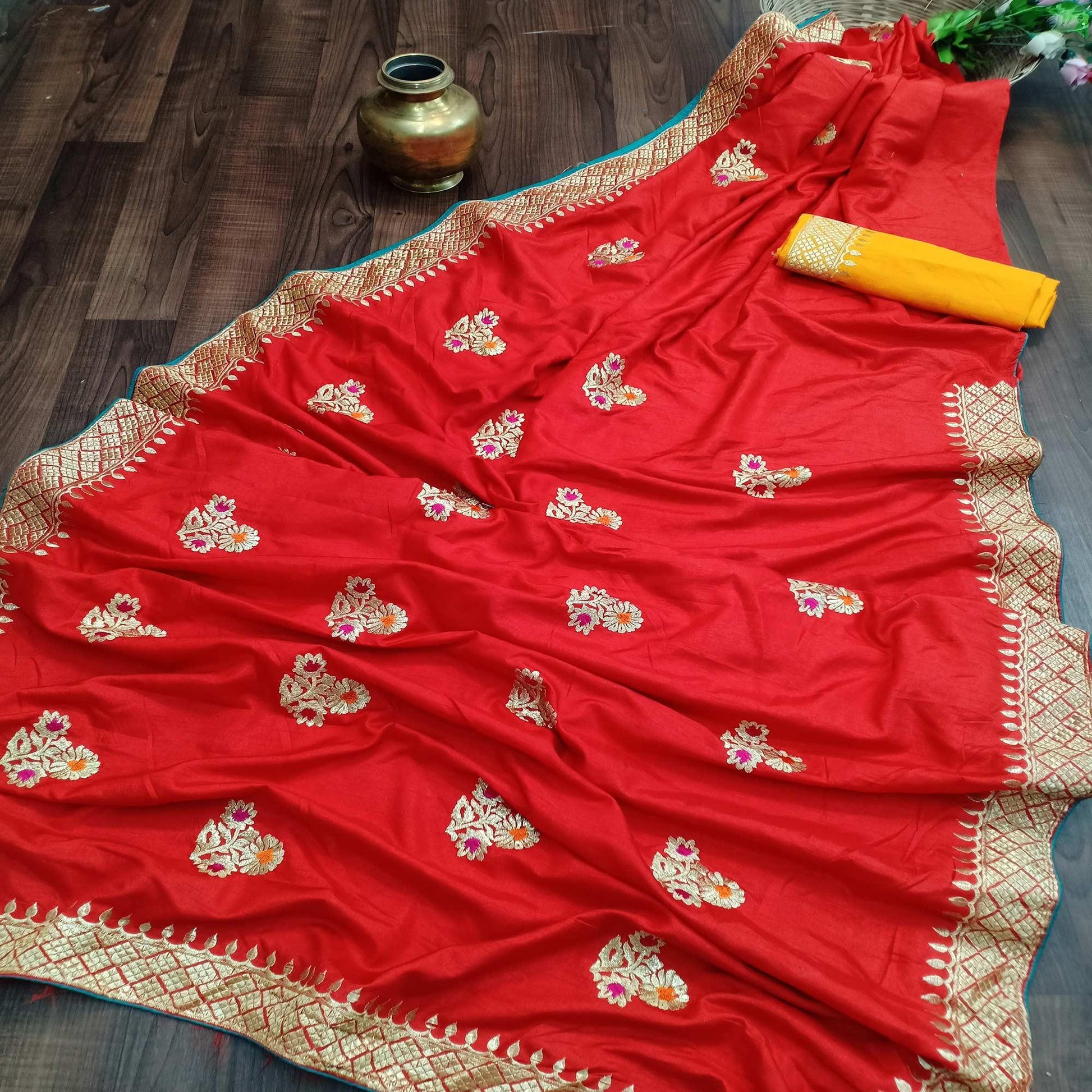 graceful-red-colored-festive-wear-woven-dola-silk-saree-76926