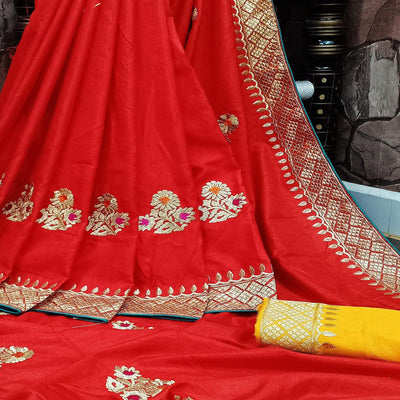 graceful-red-colored-festive-wear-woven-dola-silk-saree-76926