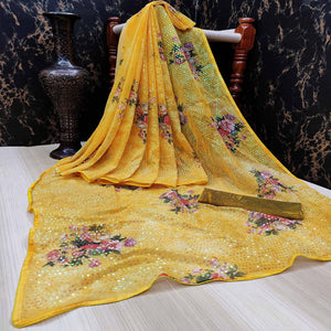 graceful-yellow-colored-partywear-printed-and-sequins-embroidered-georgette-saree-105213