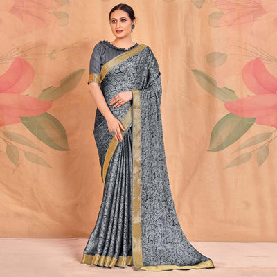 gray-casual-wear-printed-chiffon-saree-with-banarasi-lace-138856