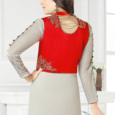beautiful-gray-red-designer-embroidered-faux-georgette-salwar-suit