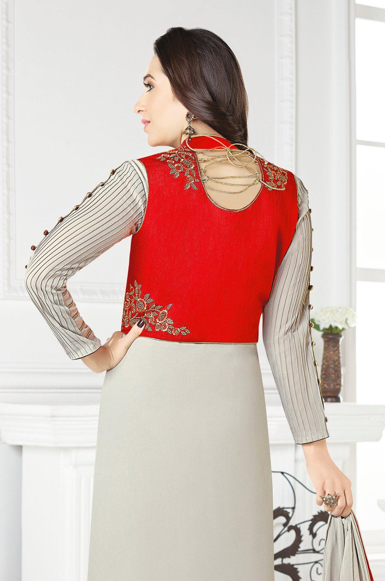 beautiful-gray-red-designer-embroidered-faux-georgette-salwar-suit