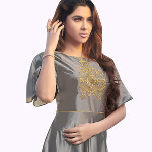 lovely-gray-colored-party-wear-embroidered-tapeta-silk-gown
