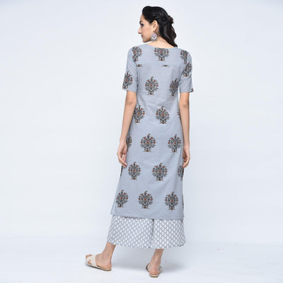 graceful-gray-colored-casual-printed-cotton-palazzo-suit