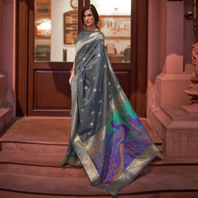 gray-partywear-woven-silk-saree-139853