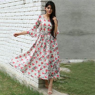 graceful-gray-pink-colored-designer-partywear-printed-pure-rayon-kurti-43398