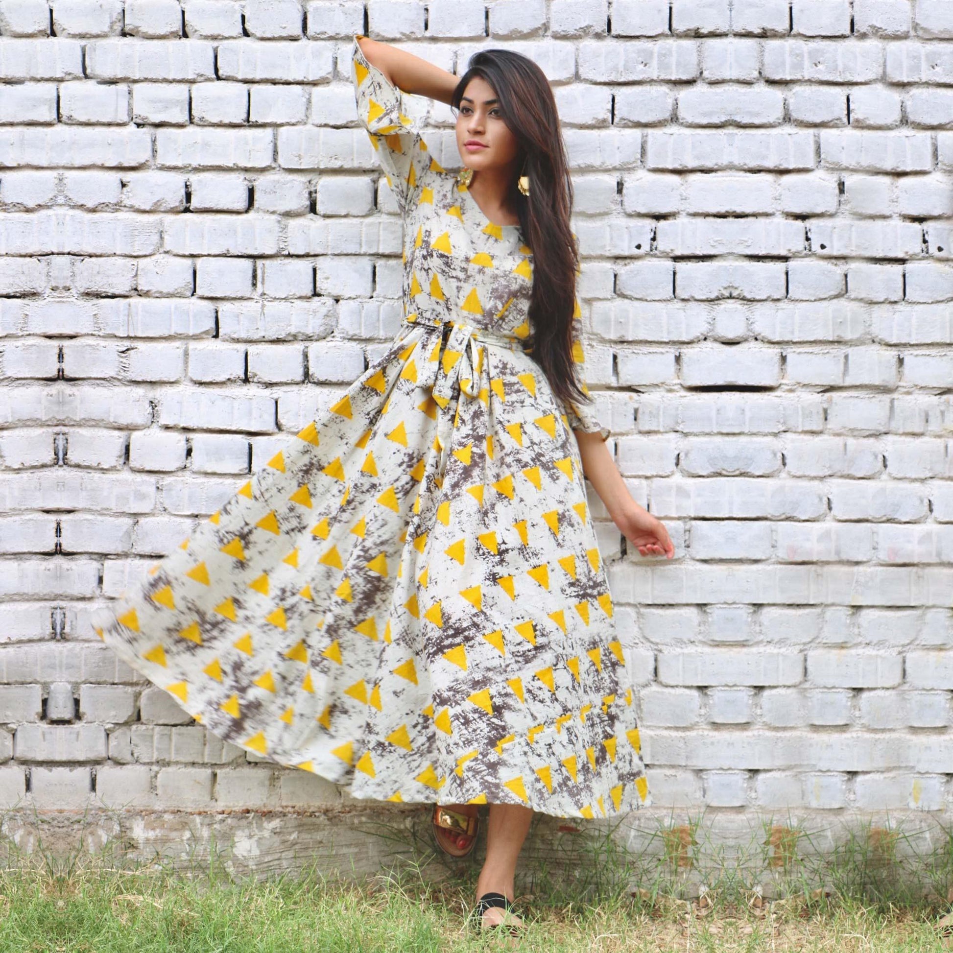 beautiful-gray-yellow-colored-designer-partywear-printed-pure-rayon-kurti-43393