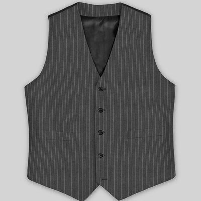 Gray Pinstripe Waist Coat