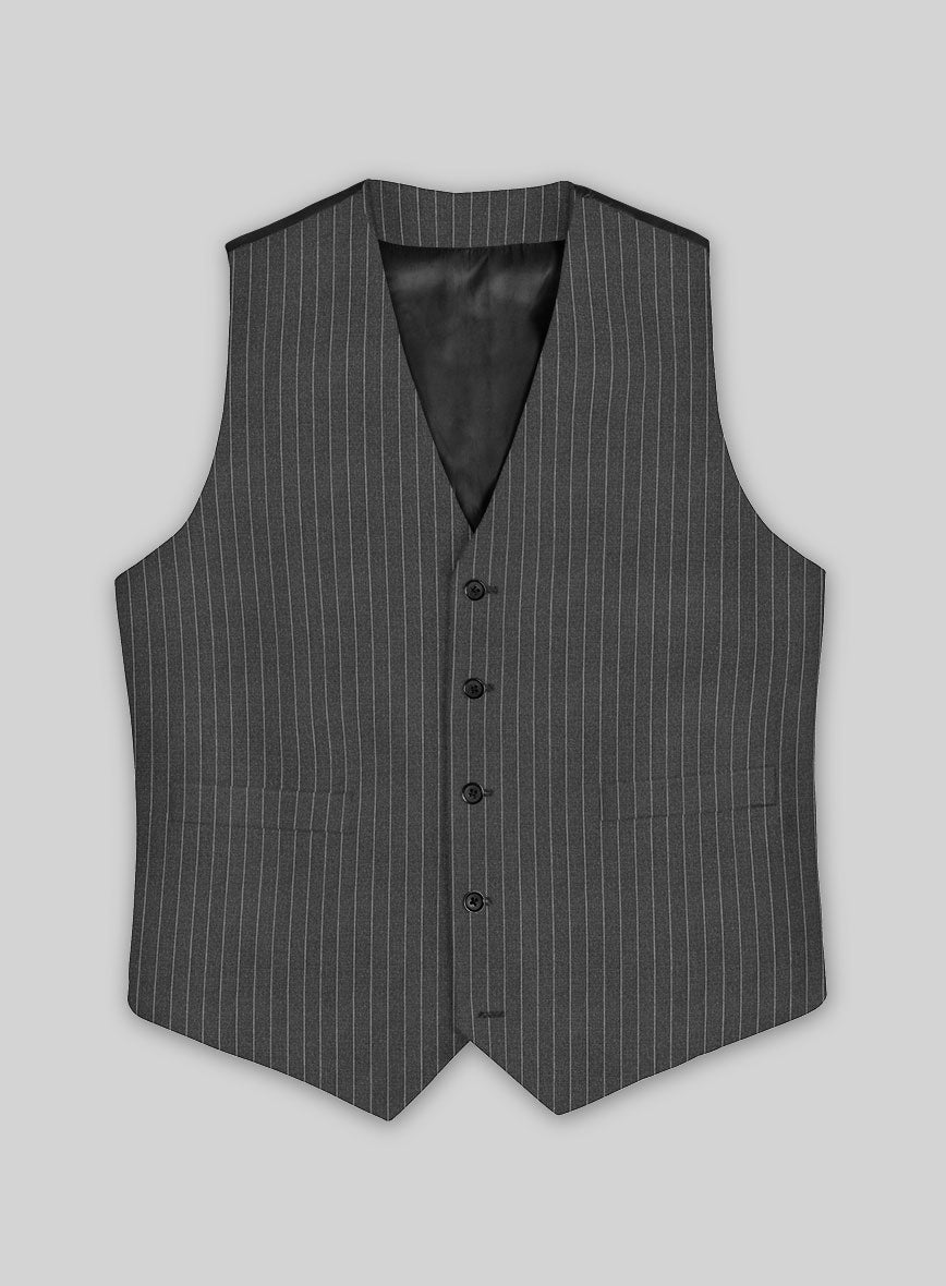 Gray Pinstripe Waist Coat