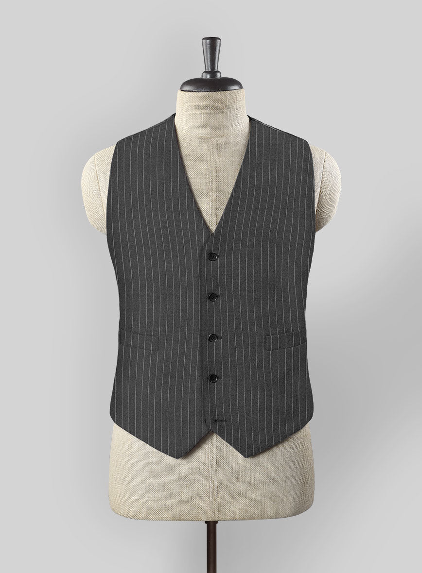 Gray Pinstripe Waist Coat