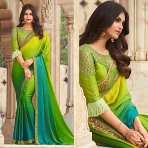 green-and-blue-floral-sequence-embroidered-art-silk-saree