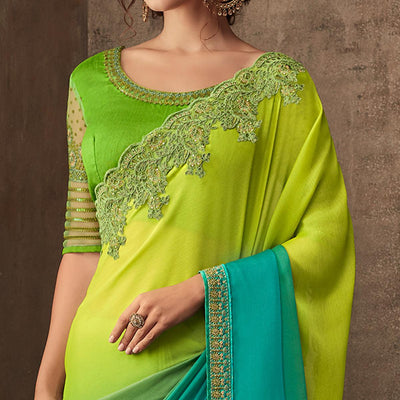 green-blue-floral-sequence-embroidered-chiffon-saree