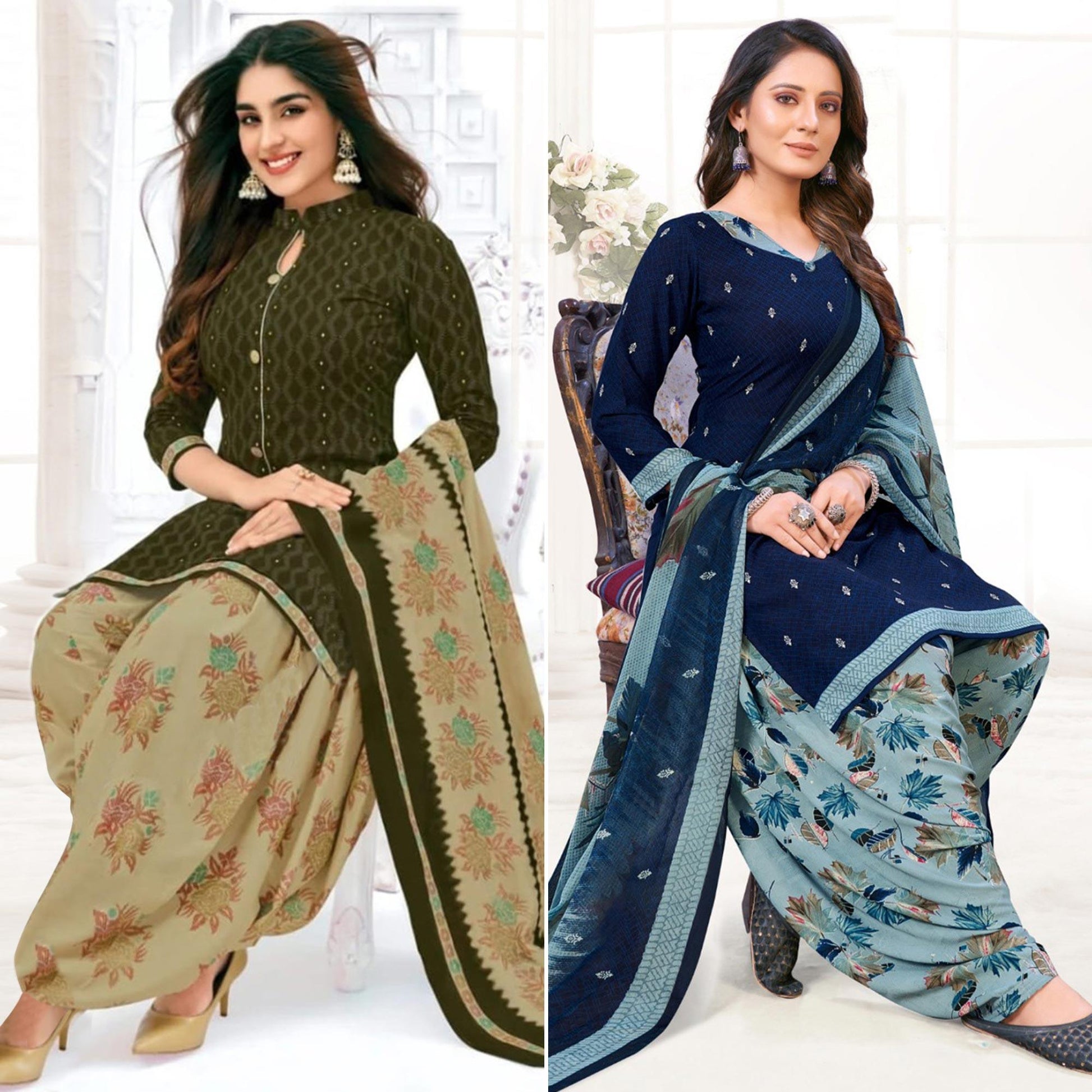 green-and-blue-patiala-dress-material-pack-of-2