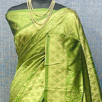 green-golden-woven-banarasi-silk-saree